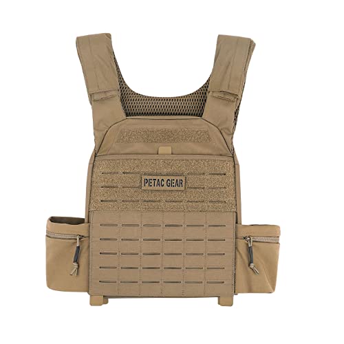 PETAC GEAR Weighted Vest Adjustable Tactical Weight Vests, Trainer Fitness Strength Endurance Workout Training Vest