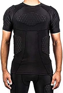 TUOYR Padded Compression Shirt Chest Protector Undershirt for Football Soccer Paintball Shirt