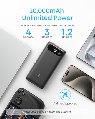 Anker Power Bank, 20,000mAh Portable Charger with Built-in USB-C Cable, 87W Max Fast Charging Battery Pack, for iPhone 17/16/15/14/13 Series, Samsung, Switch, and More - Image 5