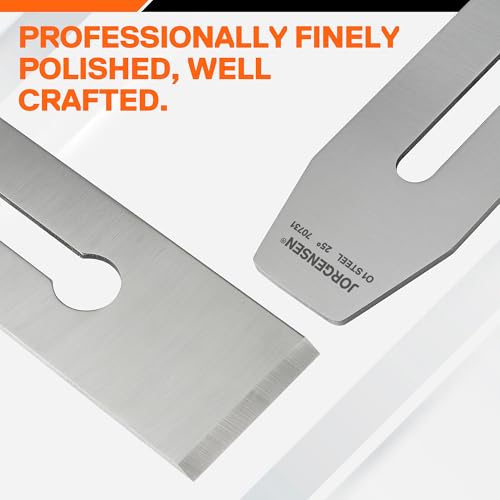 Image of JORGENSEN No.4 & No.5 Wood Planer Blade - for No.4 Smooth Plane & No.5 Jack Plane, Professional Level O1 Steel, High Hardness & Long Edge Retention, 3mm Thickness Replacement Blade