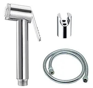 ZESTA County ABS Stainless Steel Flexible Shower Tube/Hose , Health Faucet (1 Meter , Silver)