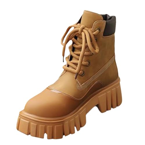 Bottes à la mode style britannique finis les pieds fatigués avec ces chaussures bout rond