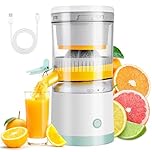 Riksam Electric Citrus Hands-Free Juicer USB-Rechargeable Orange Juice Squeezer Machine
