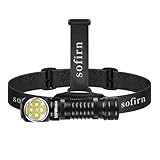 Sofirn HS41 Linterna frontal LED recargable 4000 lúmenes, regulable sin niveles, 325 m de alcance, base magnética, IP68 resistente al agua, para camping, taller, trabajo