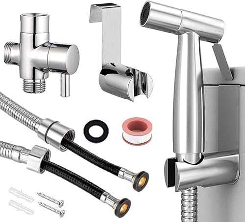 Stainless Steel Bidet Sprayer for Toilet, Handheld Cloth Diaper Sprayer ...