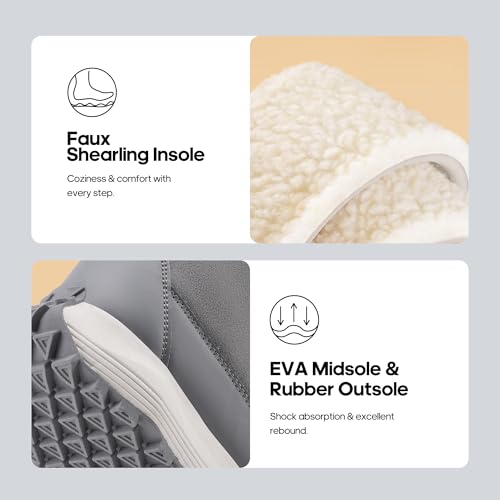 NORTIV 8 Women's Winter Boots Ankle Waterproof Lightweight Snow Sneaker Boots4