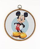 Awesome Pattern Studio Mickey Mouse K290-0 Counted Cross Stitch KIT. Threads, Needles, 2 Fabrics,...
