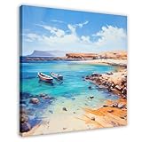 GQVCJSW Lanzarote - Lienzo decorativo para pared, diseño de Islas Canarias, para sala de estar, dormitorio, 50 x 50 cm
