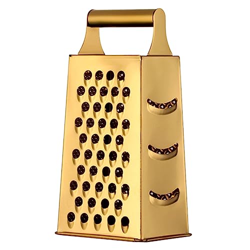 CONGARTENO Rallador De Cocina De Acero Inoxidable Multifuncional Para Verduras Frutas y Queso Mango Antideslizante Uso Fácil Para Principiantes 9.4x4.4x3.3 Pulgadas