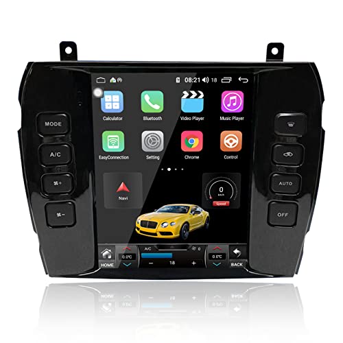 MOOKAKA Android 11.0 Autoradio 1 DIN GPS-Navigation für Jaguar XJ 2004-2008 Car