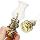 Beaupretty 3 Stücke Vintage Öl Lampen Petroleumlampe für Innenräume Dekorative Glas Öllampe Mit Langlebigem Brenner Für Stimmungsvolle Beleuchtung