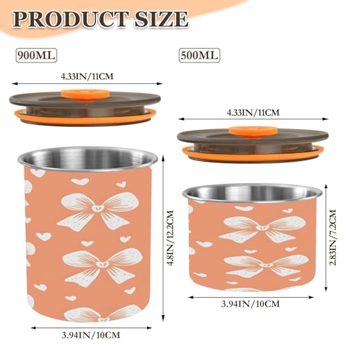 Contenedor al vacío airless para café Qilmy de acero inoxidable 17oz miniatura 3
