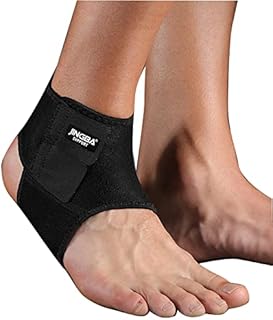JINGBA Ankle Brace for Men & Women, Adjustable Athletics Achillies Tendon Ankle Wrap,One Size Fits All.For Ankle Sleeve for Plantar Fasciitis, Achille
