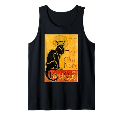 Vintage Tour du Chat Noir Design pour Halloween Débardeur