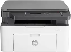 Impressora Multifuncional HP Laser MFP 135w 220v. Tecnologia de Impressão Laser Wi-Fi. Funções: Imprimir, Copiar, Digitalizar. Cor Branca/Preta (4ZB83A#AC8)