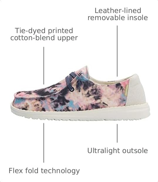Image of HEYDUDE Women's Wendy Chambray | Women's Shoes | Women's Lace Up Loafers | Comfortable & Light-Weight