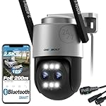 GENBOLT 2.5K PTZ WiFi Cámara Vigilancia Exteriores...: [Zoom Híbrido 10X] La cámara seguridad exterior PTZ GENBOLT cuenta con una vista dual 4MP, que combina zoom óptico 3X y zoom digital 4X. Capte más detalles según sus necesidades. [WiFi Dual & Antena 5dBi] La cámara WiFi exterior GENBOLT es compatible...