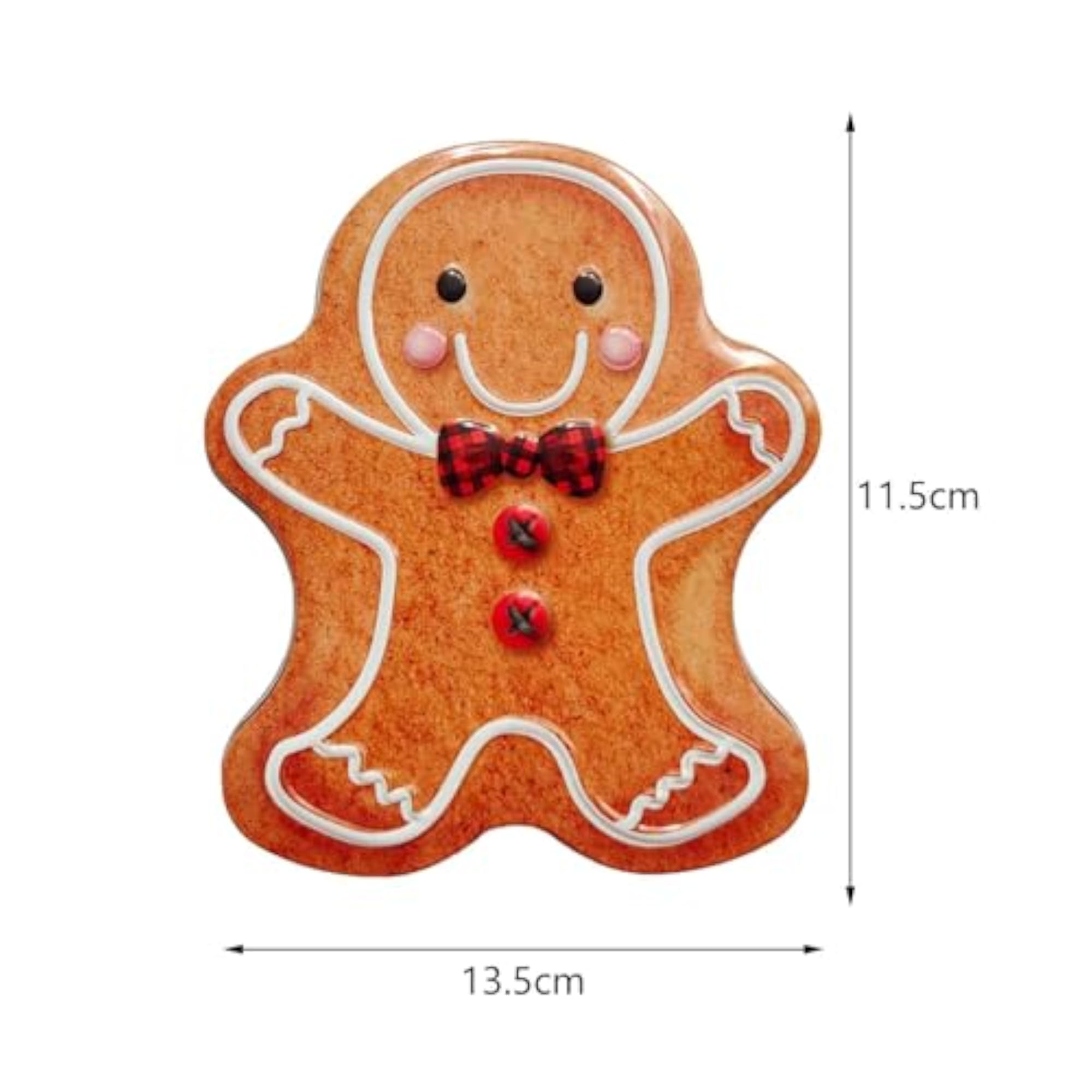 Xmas Candy Box Ornament Chocolate Iron Cookie Sweets Jar