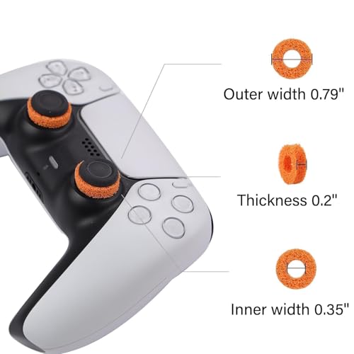 Image of MOLOPPO 8PCS Aiming Precision Rings for PS4, PS5, Xbox Gaming Accessories (Black /Orange /Red /Blue)