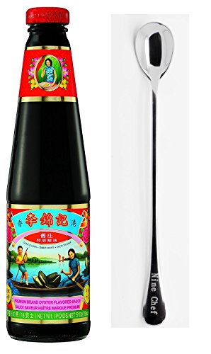 Lee Kum Kee Premium Oyster Sauce + One NineChef Spoon Per order (3 Bottle)