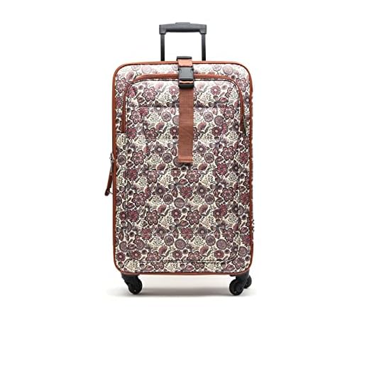 MISAKO BINILUS Maleta Grande - Maleta de Viaje - 46X77X26 CM - Rosa Palo - Semirrígida