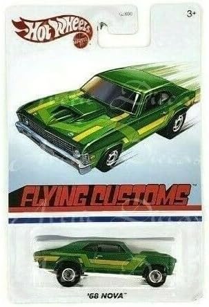 Miniatura 2 de Hot Wheels 2020 Flying Customs - Juego de 4 vehículos fundidos a presión incluyendo Nissan Skyline, '68 Nova, Copo Camaro y Custom Luv