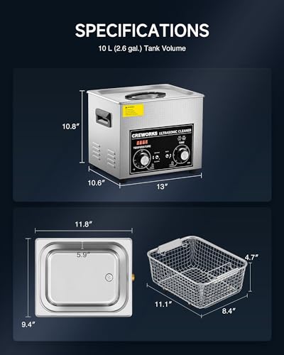 Creworks SFS564 10L Ultrasonic Cleaner thumb #5