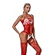 Twinice Fischnetz Dessous für Frauen Fischnetz Bodysuit Spitze Bodysuits Sexy Babydoll Nachtwäsche