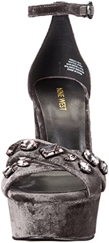 Talons Compensés Gris Nine West Callisto Idéals pour le Bureau et Sorties