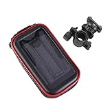 Toyvian wasserdichte Fahrrad-vorderradtasche Für Mountainbikes Mit Handytasche Und Platz Für Powerbank Werkzeug Snacks Und Mehr Lenkertasche in XL Schwarz Rot