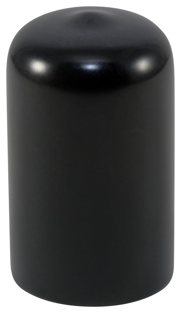 Caplugs VC-2375-24 VC Series – Plastic Round Cap 60 Pack, Black Vinyl, 2.375