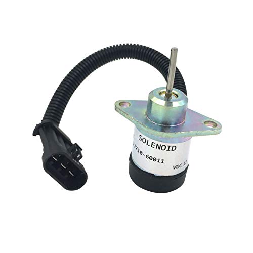 Notonmek Fuel Solenoid 7000769 for Bobcat A300 A770 S220 Skid Steer Loader Kubota Engine V2607 B2400D