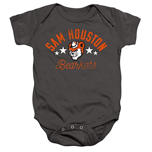 Sam Houston State University Official Bearkats Unisex Infant Snap Suit for Baby, Charcoal, Small (6 Months)