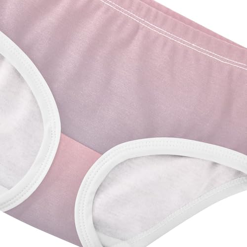 Joisal Toddlers Underwear Floral 2t Cotton Girl Panties Cute Designer Briefs Girls Undies Blush Pink Violet Gradient4