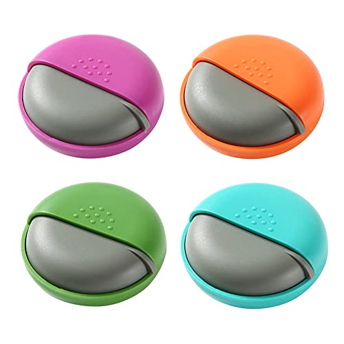 Portable Pill Case Pill Box Daily, Small Pill Organizer Box, Single Cell Round Medicine Box Push Pull Sealed Pill Holder, Round Daily Medicine Container for Traveling