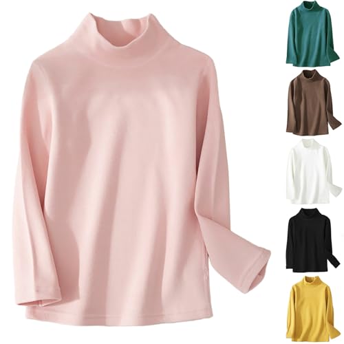 Toddler Baby Girls Boys Long Sleeve Shirts Winter Shirt Warm Tee Cotton Thermal Turtleneck Kids