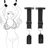 Nylon Türfesseln，BDSM Sex Spielzeug für die Paare，Bondage Fesseln Sexspielzeug，Mit Handschellen Und Ringen，Türrahmenfesseln HandfesselnSM-Spiele für Paare