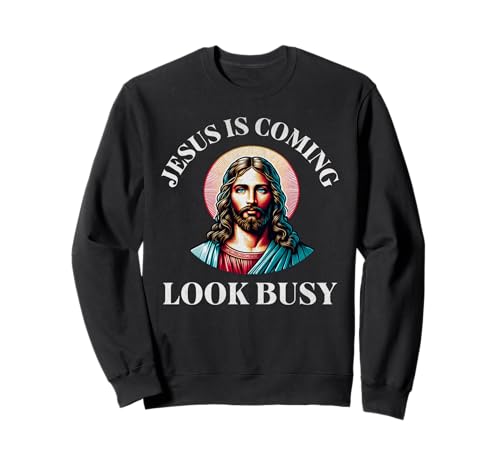 Jesus Is Coming Christmas Christian Regalos para hombres y mujeres del Reino Unido, divertidos Sudadera