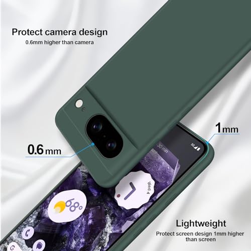 GiiYoon Case Compatible with Google Pixel 8, Silky-Soft Touch Full-Body Protective Phone Silicone Case - Image 3