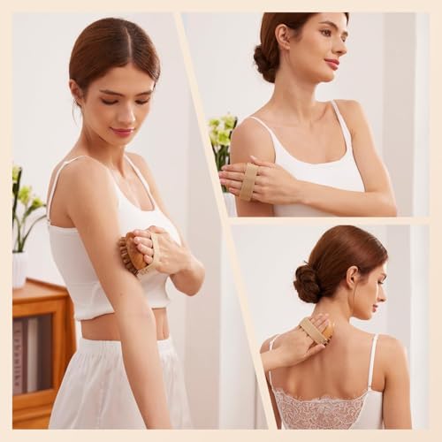 Image of Wood Therapy Meridian Massage Tool for Belly | 1 Pcs Guasha Roller Combo Set for Stomach Fat Body Sculpting & Lymphatic Drainage | Natural Wooden Pressure Point Massager for Back Arm