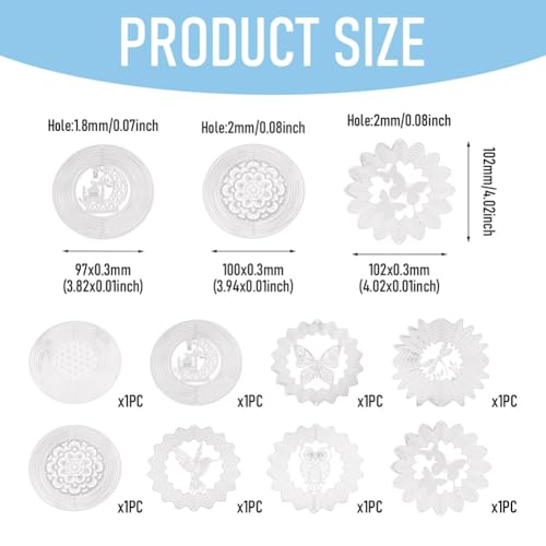 Breloques attrape-vent acier inoxydable résistantes pour décoration extérieure - 5