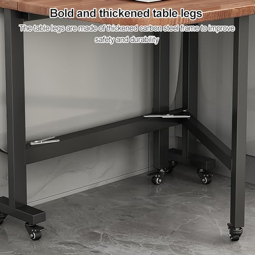 Table à abattant en bois pliante et extensible pour salle à manger