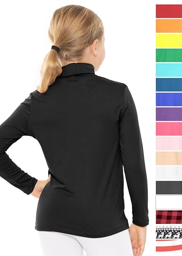 Image of STRETCH IS COMFORT Girl's Oh So Soft Long Sleeve Turtleneck | Youth Size 2-16