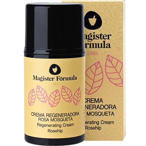 Crema Viso Rosa Mosqueta 50 ml | Rosa Mosqueta Crema Viso Nutriente e Idratante | Crema Antirughe Donna e Uomo | Antiage Naturale | Crema per Cicatrici e Macchie | Magister Formula