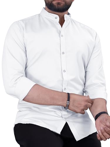 Image of Noble Monk Men's Pure Cotton Regular Fit Formal Shirt |Full Sleeve Men's Shirt