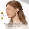 TOZO NC20 Pro Auriculares Inalámbricos con Cancelación de Ruido Activa, Pantalla LCD Inteligente | Audio Hi-Res LDAC, Bajos Estéreo, 6 Micrófonos AI para Llamadas, 80H, IPX8 Resistente al Agua, 32 EQ vía App, Carga Inalámbrica, Rosa Dorado 4