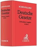  Deutsche Gesetze Gebundene Ausgabe II/2012: Rechtsstand: 24. Oktober 2012 von Heinrich Schönfelder (Herausgeber) (14. Dezember 2012) Gebundene Ausgabe