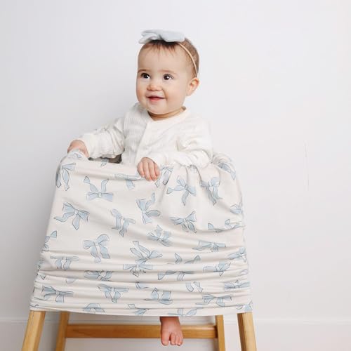 Image of Copper Pearl Nursing Cover for Breastfeeding - Multi-Use Baby Car Seat, Stroller & Breast Feeding Cover Up for Women, Stretchy Breathable for Boy or Girl, Daphne