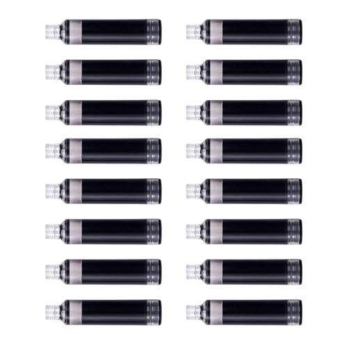 Image of WRITECH W-1784 Cartridge Black Ink: 16ct Black Ink Cartridges Set Clictek Fountain Pens