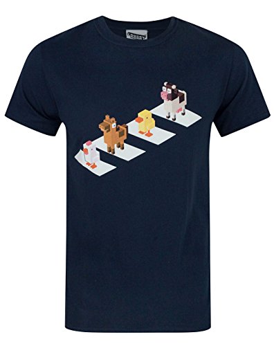 Crossy Road Crossing Men's T-Shirt (S) Navy